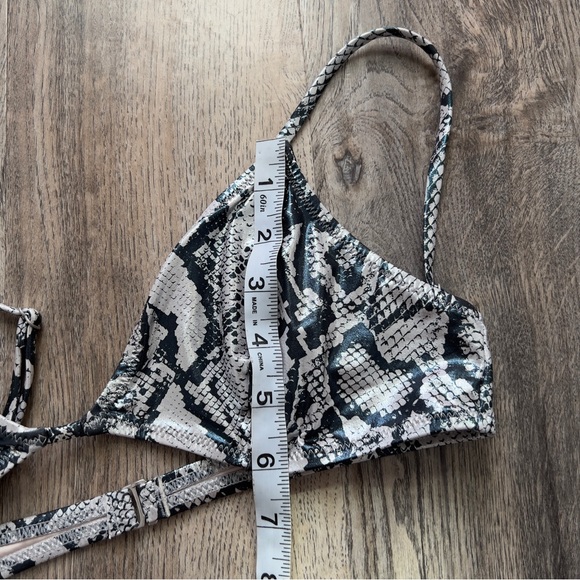 NWOT Bond Eye Metallic Snakeskin Bikini - Picture 12 of 13